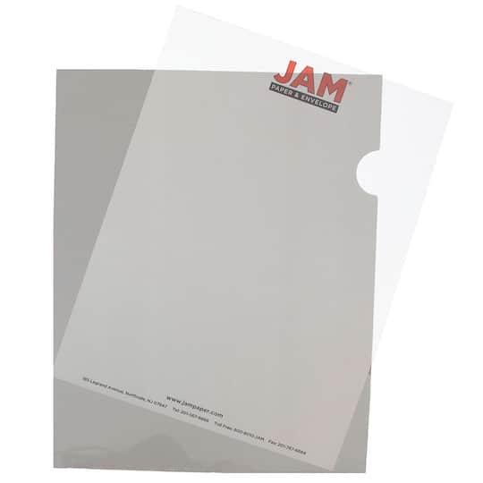 JAM Paper 9" x 11.5" Plastic Sleeve Page Protectors
